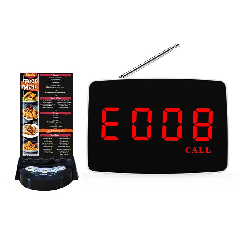 wireless restaurant ordering system coaster pager waiter calling device