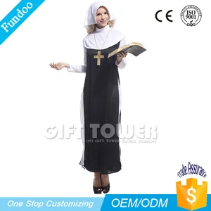 woman luxury sister gown nun costume