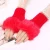 Import Women Fingerless Wrist Gloves Cute Faux Rabbit Fur Knitted Gloves Winter Thick Warm Knitted Warmer Driving Outdoor Mitten from China