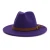 Import Women mens wool Fedora hat with leather ribbon autumn winter wide brim panama cap from China