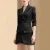 Import Women Winter Two-piece Suit Lapel Office Blazer Formal Business Irregular Mini Skirt Suit from China