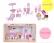 Import Wooden children&#39;s toys wooden pink Princess house wooden doll house from China