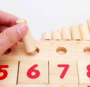 Wooden educational math learning toys for kids
