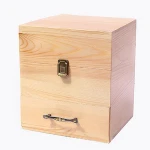 Wooden high-grade storage essential oil packaging wooden box custom portable world cover
