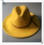 Wool fedora hat for lady leisure wool felt hats winter fedora hat