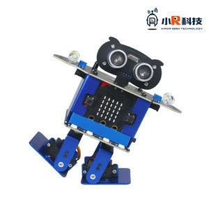XiaoR Geek Best sale dancing kids toy robot STEAM educational programmable micro bit smart robot car