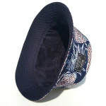 Your Own Logo Reversible Bucket Hat Custom Floral Kids Bucket Hat