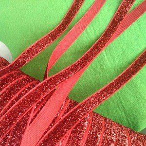 YQ-WL16 Christmas Gifts packing ribbon Cake Decorative colorful shinning ribbon tape