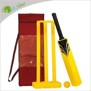 YumuQ 78CM Plastic Backyard Cricket, Cricket Bat Kit for Single Kids, Youth OR Adult Outdoor Garden Lawn Games