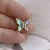 Import Zircon natural abalone shell connector butterfly jewelry making necklace pendant bracelet charm accessories from China