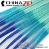 ZPDECOR Factory supply 50-55cm Bleached Dyed Three Tone Ringneck Pheasant Tail Feathers