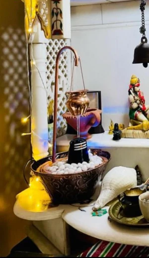 Metal Fountain Indoor - Lord Shiva