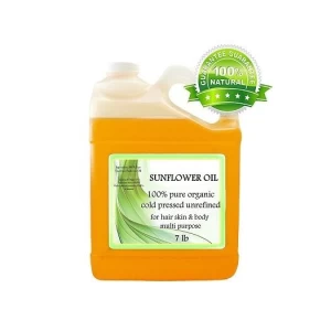 Unrefined Sunflower OIL High Oleic Organic 100% Pure 128 Oz