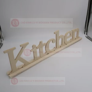 Wooden  letter with base