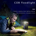 Solar rechargeable flashlight super bright 8 head led flashlight USB portable searchlight long s