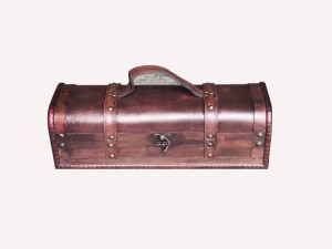 Red Brown Colour Antique Winebox 1 Bottle