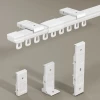 DIY Installation Free Telescopic Aluminum Curtain Rail Track, No Cutting Tools Required Silent Smooth Adjustable