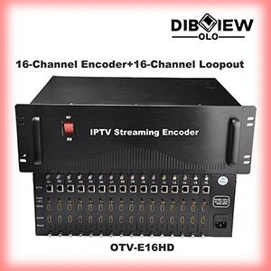 OTV-E16HD 16 in 1 HDMI With Loopout H.265 HEVC H264 IP Card Code Streaming Video Encoder For IPTV Hotel Project