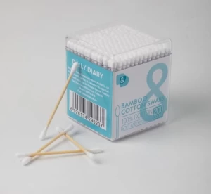 200PCS Ear Clean Bamboo Stick Swabs Cotton Buds