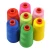 Import dyed colors 100% spun polyester yarn on plastic cone with various counts and colors from China