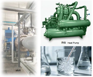 Constant-Speed Compression MVR or Heat Pump Evaporative Crystallization System