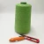 Import fluorescent green  Ne21/2plies 10% metal fiber  90% polyester staple fiber for knitting hand feeling touch screen gloves-XT11761 from China