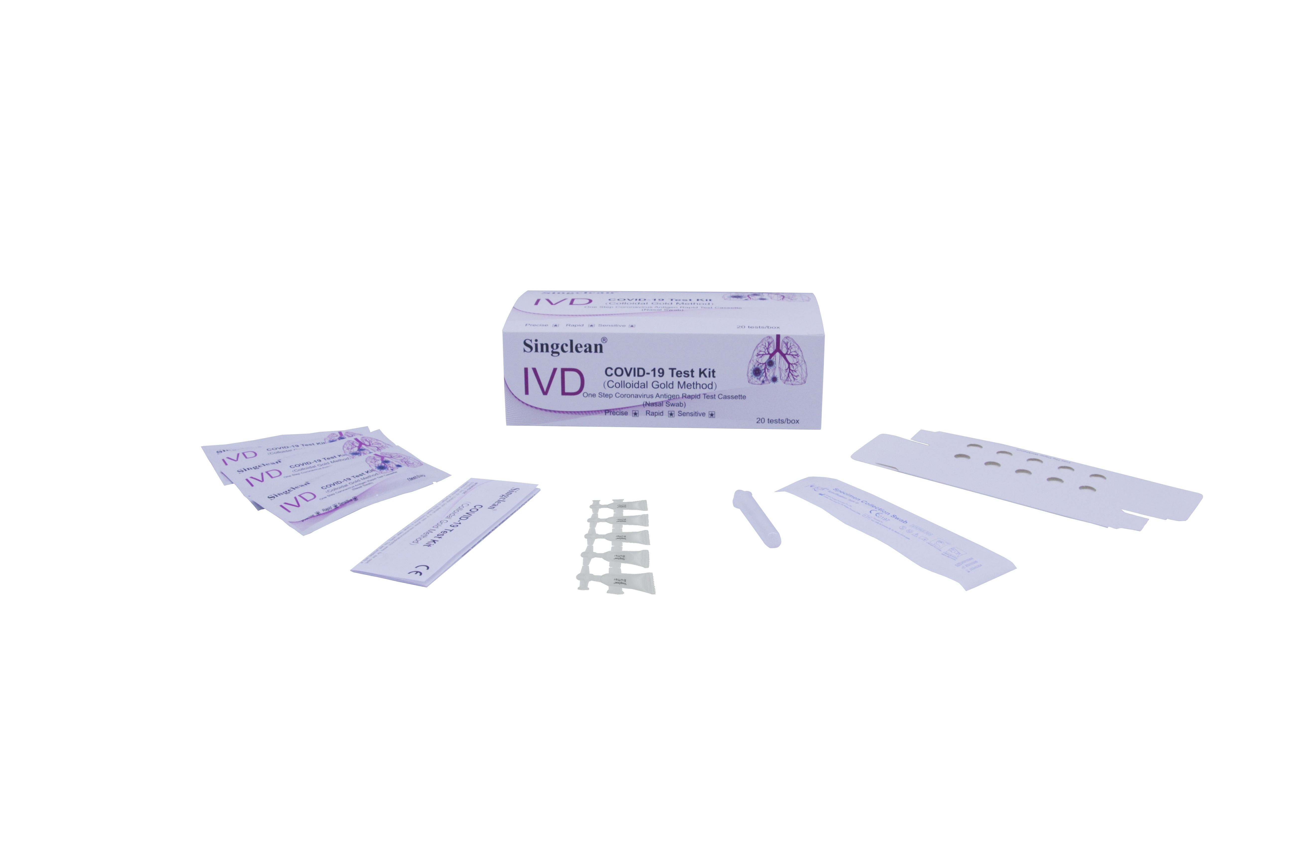 Buy Singclean Covid19 Rapid Test Kit Nasal Swab from Hangzhou