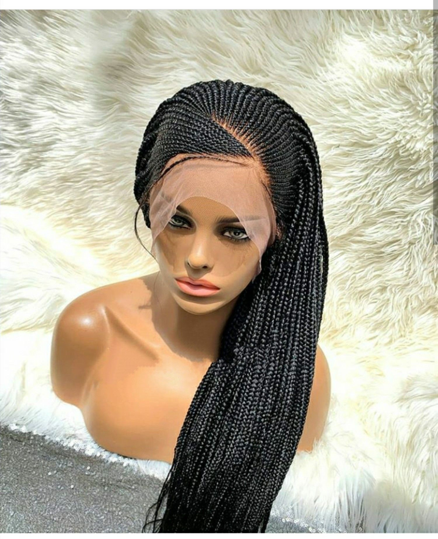 Buy Braided Wig For Black Woman Braided Full Frontal Lace For African Woman From Ladiescrown 