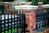 Garden Fence Wrought Iron Fence Designs Steel Fence Power Coating Steel Stube Fence