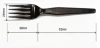 Disposable Black Plastic Fork PS Heavy Duty Fork