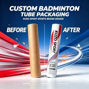 Custom Logo Badminton Shuttlecock & Packaging Tube Wholesale Factory
