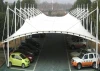 Wind Load 120km/H Car Parking Tent Membrane Structure For Permanent Using Canopy Shed