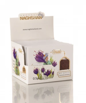 25 boxes of  0.5 gram of saffron