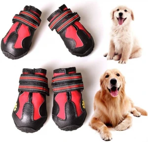 CovertSafe Dog Boots for Dogs Non-Slip, Waterproof Dog Booties for Outdoor Dog Shoes for Medium to Large Dogs 4Pcs