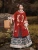 Import New Chinese Hanfu Women's [Cinnabar] Round Collar Coat Winter Warm Standing Collar New Year's War Coat Double-breasted Horse Face Skirt from China