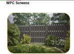 WPC plastic composite fencing