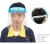 Import Safety Face Shield Protection Hat with Clear Wide Visor Lightweight Transparent Shield with Adjustable Elastic Band from China