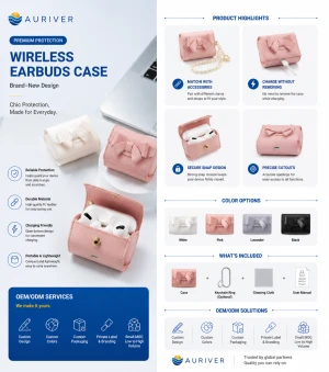 Auriver earpods OEM/ODM Case