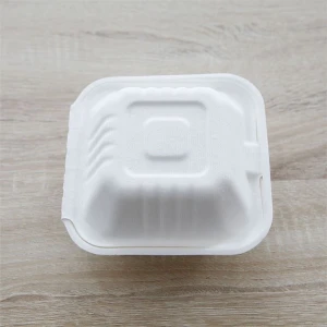 Disposable organic and environmentally friendly hamburger box