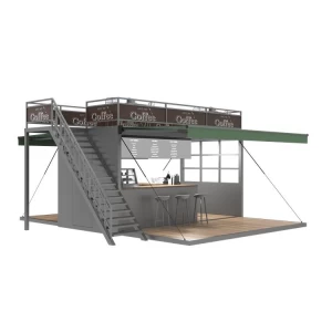 Low Price Modern Prefab Shop Prefabricated Container Coffee Shop
