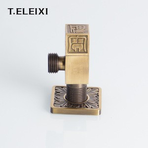 1 2 inch water lever control one way brass angle stop valve parts angle valve toilet brass angle check valve