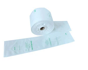 100% Biodegradable PLA+PBAT+corn starch  plastic garbage bags on roll for supermarket