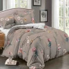 100% polyester gray twin bedding duvet cover set
