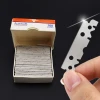100pcs Boxed Disposable Single Edge Razor Blades Mens Safety Stainless Steel Sharp Blades