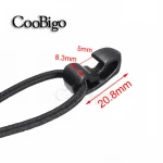 100pcs Pack Plastic Snap Hook for Elastic Rope Cord Bungee Ties Outdoor Backpack External Strapping Bag Parts Accessories#FLC260