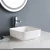 Import 1091 Bathroom vanity sanitary ware undermount sinks ceramic rectangular art basin from China