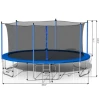 10FT 12FT 14TF 16FT Outdoor Large Trampoline Heavy Duty Outdoor Recreational Tranpolines for Family