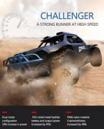 1/18 2.4G RC Car High Speed Off-road Electric Buggy 4x4 Remote Control Racing Car Rock Crawler Vehicle 25KM/H