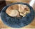 Import 120CM  cat kennels and dog bed large and small dogs thickened plush round pet kennel mat manufacturers direct sales from China