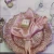 Import 13inch rose gold plastic reef wedding charger plates from China